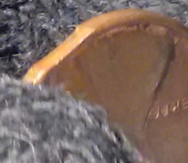 1967-P-Lincoln-Cent-Curved-Clipped-Planchet-Found-CRH!